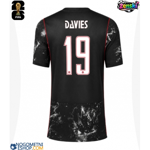 Ženski Nogometni dresi Kanada Alphonso Davies #19 Gostujoči SP 2026 Kratek Rokav
